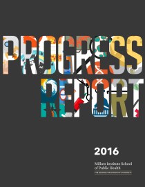 Cover of the 2016 GW Public Health Progress Report
